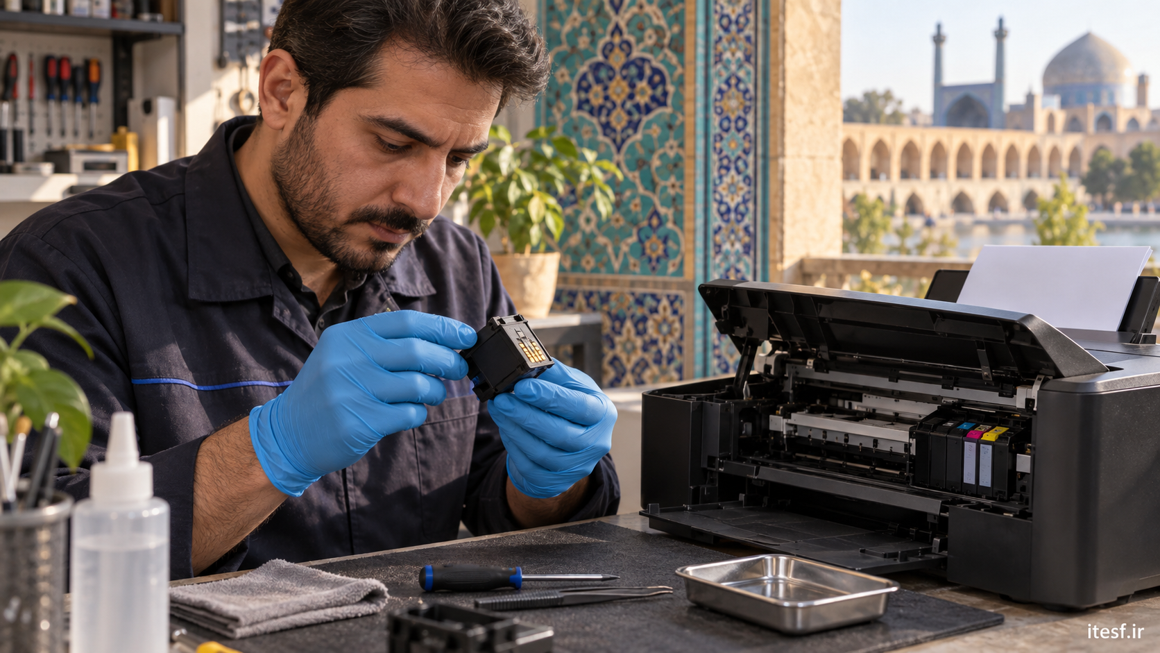 شناخته نشدن کارتریج جوهرافشان در تعمیرگاه پرینتر